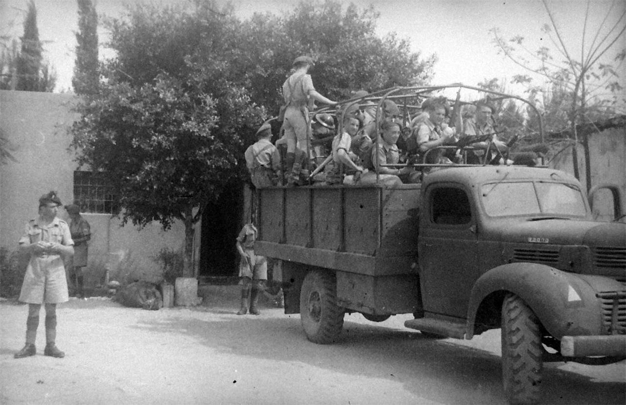 1948. Британские войска покидают лагерь Рош ха-Аин